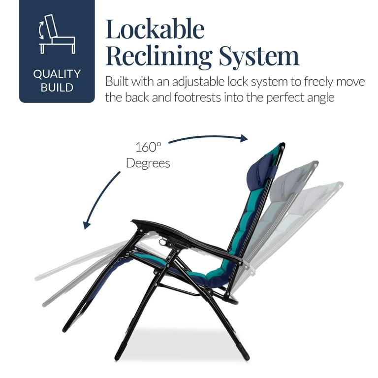 Best Choice Products XL Reclining Padded Zero Gravity Chair