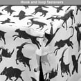 thumbnail image 4 of Deer Hunting Dog Crate Cover, Monotone Forest Animals Pig Wild Boar Duck Deer and Goose Illustration, Easy to Use Pet Kennel Cover Small Dogs Puppies Kittens, 7 Sizes, Dark Grey White, by Ambesonne, 4 of 6