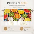thumbnail image 3 of SPXUBZ Citrus Fruit Window Valance Curtain Colorful Lemon Orange Pattern Rod Pocket Short Curtain for Kitchen Home Decor, 3 of 5