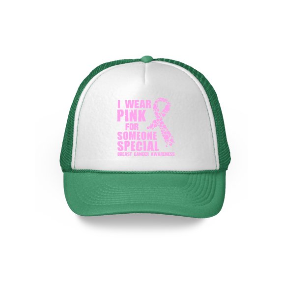Awkward Styles I Wear Pink For Someone Special Hat Pink Ribbon Trucker Hat Breast Cancer Awareness Gifts Cancer Support Ribbon Trucker Hat Cancer Awareness Gifts for Cancer Survivor Support Cancer