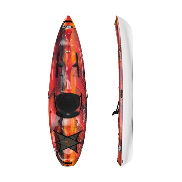 Pelican Premium Saber 100XP 10ft Sit On Top Kayak, Lava/White