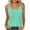 Green(Tank Tops), variant on Tank Tops for Women Fashion Solid Color Round Neck Stripe Baggy Sleeveless Blouses