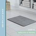 thumbnail image 6 of Vellux Bliss Memory Foam Bath Rug, 20" x 30", Midnight Black, 6 of 8
