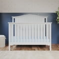 thumbnail image 3 of Child Craft Hampton 4-in-1 Convertible Baby Crib, Arch Top in Matte White, 3 of 9