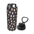 thumbnail image 2 of Cauagu Snowflake Cream Hot Cocoa Print 18oz Vacuum Insulated Stainless Steel Water Bottle,Coffee Travel Mug Spill Proof with Lid,Thermos Cup for Keep Hot/Ice Water Drinks, 2 of 7