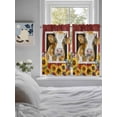 thumbnail image 3 of Cows Sunflowers Living Room Curtains 2 Panel, Spring Floral Bees Farmhouse Barn Cafe Window Treatment, Farmhouse Bedroom Bathroom Kitchen Curtains Drapes 104"x54", 3 of 6