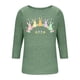 thumbnail image 4 of Mujeres 3/4 Manga Tops Y Blusas Impresas Cuello Redondo Casual Otoño Invierno Blusa, 3/4 Manga Casual Tops para Mujeres, 4 of 7