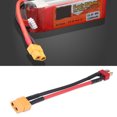 thumbnail image 4 of Xt60 To T Plug Cable, Durable T Plug Female To Xt60 Male Cable, Silicone Jacket 2Pcs/Set For Xt60 To T Plug For Most Charging Setup, 4 of 8