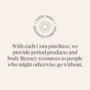 Cora Reusable Leak Protection Period Disc, Menstrual Cup Alternative, Light or Heavy Flow