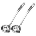 thumbnail image 5 of Beaupretty Metal Soup Ladle Stainless Steel Oil Skimmer 2pcs, 5 of 7