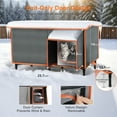 thumbnail image 6 of Heated Cat House for Outdoor Winter Use, Weatherproof and Waterproof Insulated Shelter, with Safe Heating Pad and Escape Door for Feral, Barn and Outdoor Cats, 6 of 7