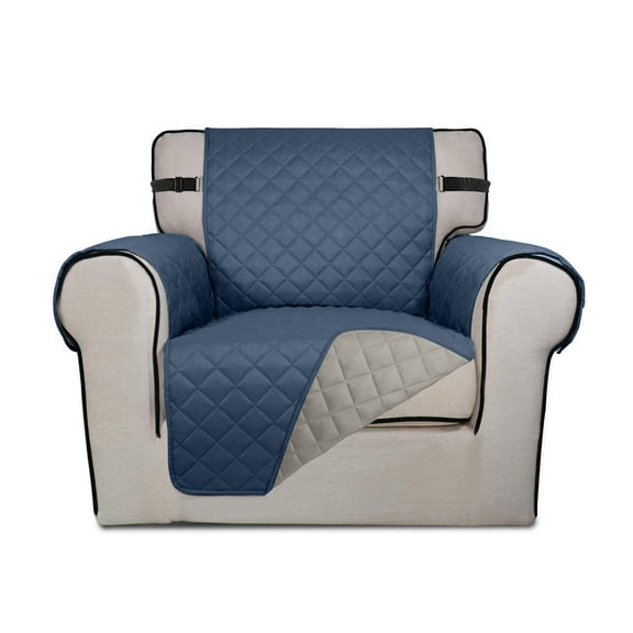 100% Waterproof Sofa Cover Machine Washable Couch Cover Non Slip Furniture Protector Slipcover for Dogs, Children, Pets, Chair Size, Aegean blue