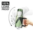 thumbnail image 3 of OBREWU Green and Beige Modern Art Geometric Tumbler with Handle and Lid,Green and Beige Modern Art Geometric 40oz Double Wall Vacuum Insulated Tumbler,Cups Gift for Women and Men, 3 of 7