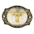 thumbnail image 3 of Hebilla de cinturón decorativa vintage, hebillas de cinturón vaquero occidental, 4.33 x 3.34 pulgadas Yinane Hebilla de cinturón para hombre, 3 of 8