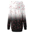 thumbnail image 4 of Chandail en Molleton de Noël pour Femmes, Veste de Mode à Capuche, Imprimé de Vacances, Chandail à Manches Longues, Chandail de Noël Mi-Long, Fermeture Chaude, Col Rond, Cardigan, 4 of 5