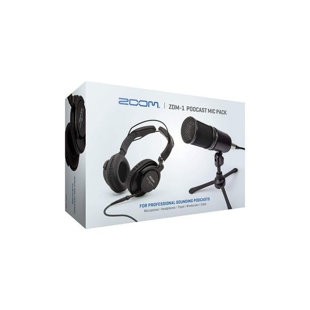 Paquete de micrófonos para podcasts Zoom ZDM-1 con accesorios