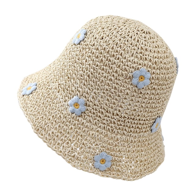 Sombreros de moda para mujer, bonitos sombreros plegables con flores para el sol, sombreros de pescador para playa, sombreros de poliéster para mujer.