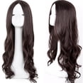 thumbnail image 2 of IHGEHA Half Wigs for Brown Women Human Hair Wig Bundles Long Loose Wavy Syntheic Wig Front Wig Curly Full Natural Hair Wigs Women Glueless Closure Wefted Wigs, 2 of 2