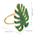 thumbnail image 2 of FUEENIRVA 4Ud De Servilleta Verde En Metal Para Fiesta Y De, 2 of 6