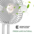 thumbnail image 2 of BadPiggies 2 in 1 Multi-Purpose Folding Portable Desk Fan, 3 Speeds 185°Rotation Quiet Table Fan for Home Office Outdoor (Yellow), 2 of 9