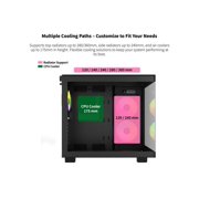 MONTECH KING 65 PRO ATX Mid Tower Gaming PC Case, Dual Chamber, High Airflow Mesh Panels, Supports RTX 40 Series, 3 Pre-Installed ARGB Fans, Tool-Free Access, Tinted Glass - Black