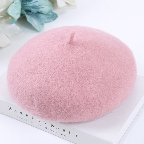 Gorro de lana de otoño e invierno para mujer, boina de lana, gorro cálido para estudiantes, gorro de pintor, gorro de calabaza