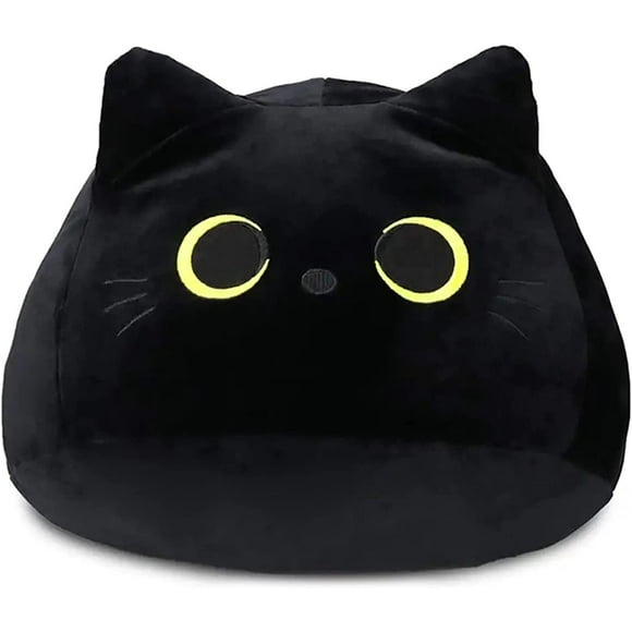 Black Cat Plush Toy: Soft, Stuffed Animal Pillow, Baby Sofa Decoration, Cat-shaped Design 25cm Best Gift for Friends Kids Adult Birthday Gifts