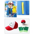 thumbnail image 4 of Pokemon niños Cosplay creativo Ash Ketchum chaqueta azul figura de Anime juego de rol ropa de espectáculo conjunto de gorra y guantes de entrenamiento, 4 of 5