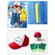 thumbnail image 4 of Pokemon niños Cosplay creativo Ash Ketchum chaqueta azul figura de Anime juego de rol ropa de espectáculo conjunto de gorra y guantes de entrenamiento, 4 of 5