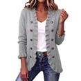 thumbnail image 2 of Szhihuiw Women's Cardigan Sweaters Fall Business Casual Tops Lightweight Long Sleeve Button Up Cardigans Fashion Sweaters for Women Trendy, 2 of 9