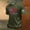 Army Green, variant on USA 250 Years of Freedom Commemorative T-Shirt with Liberty Statue and Stars and Stripes Graphic and Short Sleeves Featuring Soft Cotton Feel Army Green L