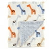 Hudson Baby Infant Boy Plush Mink Blanket, Blue, One Size