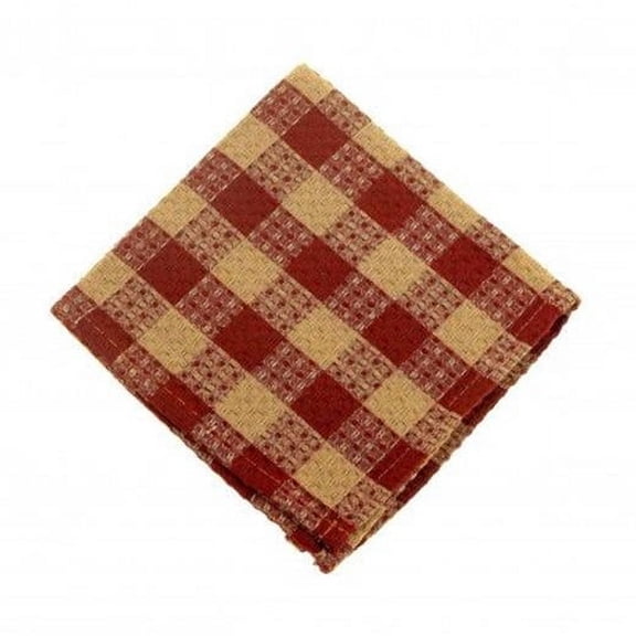 AG-31251S-4 Dish Cloths, Burgundy Check - Set of 4