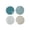 Green, variant on 4 PCS Round Drink Coasters Cotton Woven Absorbent Bar Coasters Housewarming Gift for Coffee Tables Wooden Tabletop Minimalist Home Decor,4.44 Inches