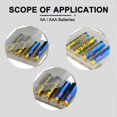 thumbnail image 3 of HUGFEGWE 4 x AA/AAA Battery Storage Case Holder Organizer Box Transparent 4Pcs CJB91-112422, 3 of 7