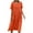 Orange, variant on Bigersell Tshirt Dress for Women 2024 Summer Female Crew Neck Short Sleeve Midi T-Shirt Dress Style D-121 Short Sleeve Dress Ladies Plus Size Summer Dresses , Black XXL