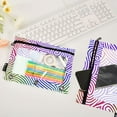 thumbnail image 4 of ALAZA 2 Pack Pencil Pouch Colorful Wavy Pencil Case for 3 Ring Binder Clear Window Pencil Bag Organizers, 4 of 6