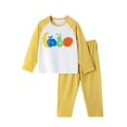 thumbnail image 4 of Mifsaly Girls Boys Cotton Pajama Set Graphic Long Sleeve Crewneck Sleepwear Tops and Long Pants Soft Comfortable Fall Winter Casual Indoor Clothes, 4 of 7