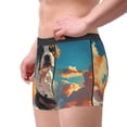 thumbnail image 2 of Gukieu Colorful Sky Puppy Print Men's Boxer Briefs, High Elastic Moisture Wicking Boxer Briefs Underwear-Medium, 2 of 5