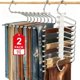thumbnail image 1 of Perchas Multifuncionales Tipo S de 9 Niveles, Acero Inoxidable, Plegables y Antideslizantes, Ahorro de Espacio, Organizador para Pantalones, Faldas y Bufandas (2 Pack), 1 of 9