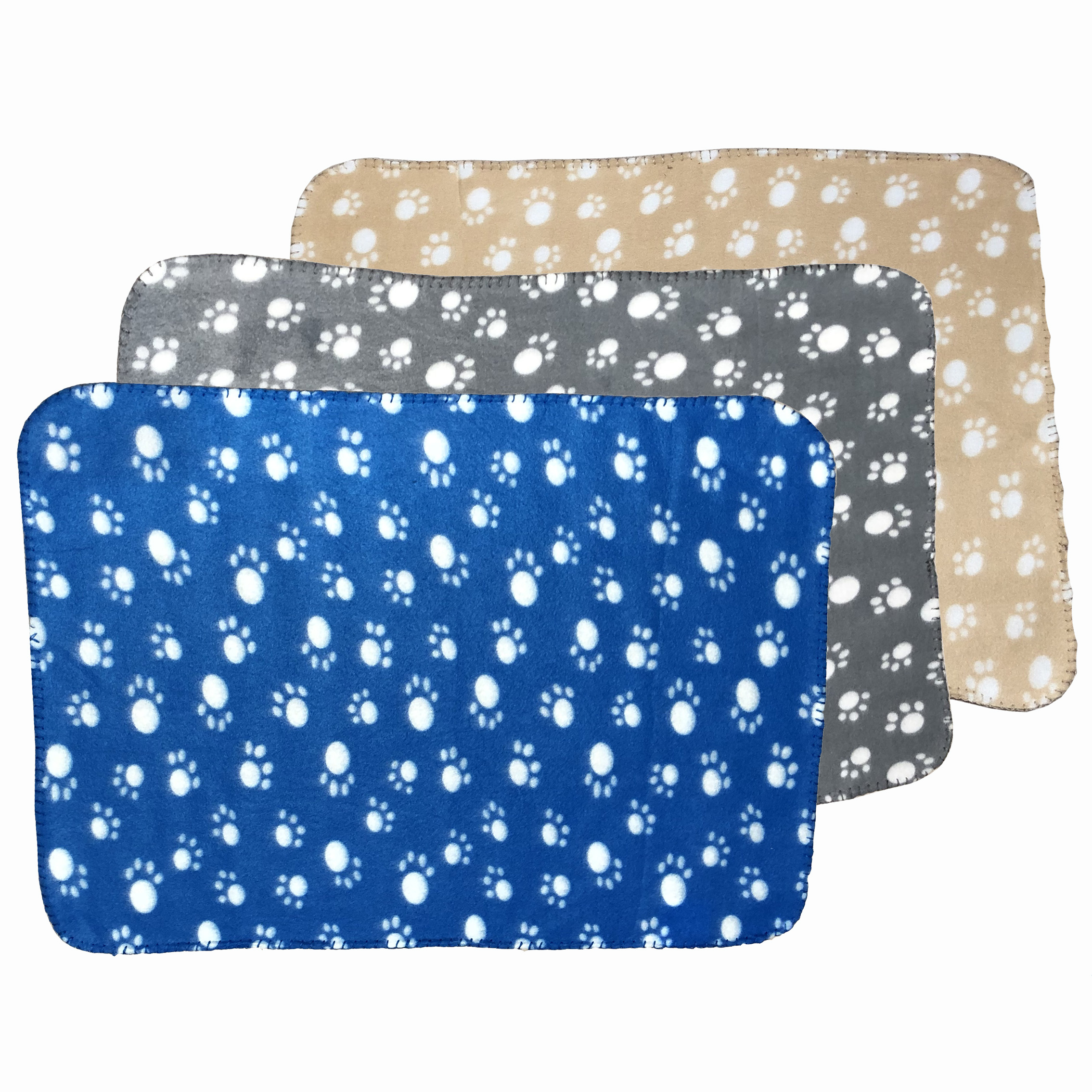 Warm Weather Small Dog Fleece Blanket (Gray) 30" X 21.5"