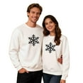 thumbnail image 5 of Yteetum Couples Matching Christmas Sweatshirts Oversized Crewneck Christmas Pullover Hoodless Sweatshirts Mens Womens Round Neck Xmas Graphic Print Loose Fits Long Sleeve Sweatshirts Christmas Gifts, 5 of 9