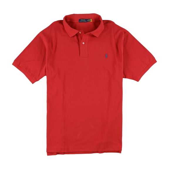 Ralph Lauren Mens Solid Polo Shirt, Red, Big & Tall, Big 2X