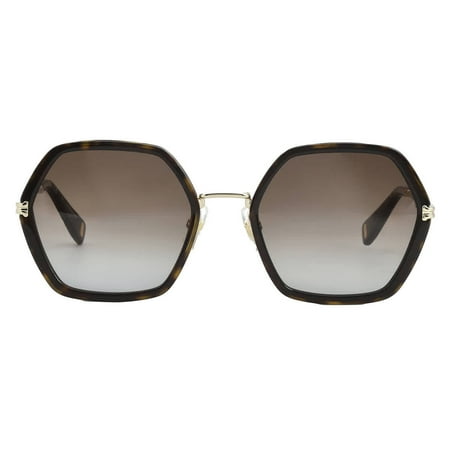 UPC 716736439907 product image for Marc Jacobs Brown Gradient Hexagonal Ladies Sunglasses MJ 1018/S 0086/HA 53 | upcitemdb.com