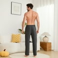 thumbnail image 2 of Vulcanodon Mens Pajama Pants Cotton Lightweight Sleep Lounge Pants PJ Bottoms with Pockets and Button Fly, 2 of 5