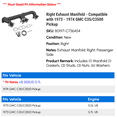 thumbnail image 2 of Right Exhaust Manifold - Compatible with 1973 - 1974 GMC C35/C3500 Pickup, 2 of 2