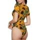 thumbnail image 2 of Balery Sunflowers 7 Body de cuello redondo de manga corta para mujer Tops de manga corta Tops básicos-XX-Large, 2 of 7