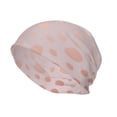 thumbnail image 2 of Logiee Rose Gold Abstract Spots 1 Print Unisex Knit Beanie for Men Women Winter Hat,Beanies Skull Caps, 2 of 7