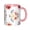 Pink, variant on Flower Red Coffee Mug Fun Custom Ceramic Mugs 11oz Black