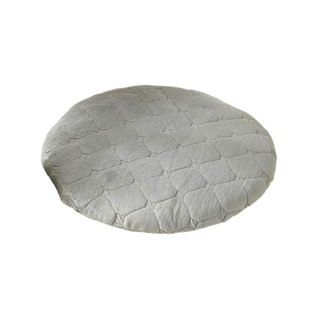 SLYNSHome Coussin de Sol de Méditation, Coussin Rond de 14 Pouces pour Chaise, Coussins pour Tatami Salon - Gris